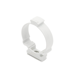 Soporte de collar (Abrazadera), PVC Auto-extinguible, cerrado para tubería de 40 mm