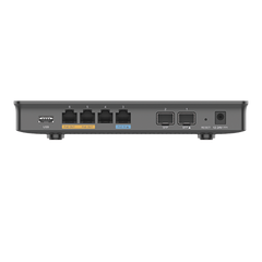 Router Gigabit VPN / Balanceador de cargas / 30,000 sesiones NAT /  4 puertos 10/100/1000 Mbps + 2 puertos SFP (WAN/LAN) / 1 puerto entrada PoE(af/at) / 2 puertos salida PoE (af/at) / Compatible con GWN Cloud.
