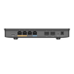 Router Gigabit VPN / Balanceador de cargas / 30,000 sesiones NAT /  4 puertos 10/100/1000 Mbps + 2 puertos SFP (WAN/LAN) / 1 puerto entrada PoE(af/at) / 2 puertos salida PoE (af/at) / Compatible con GWN Cloud.