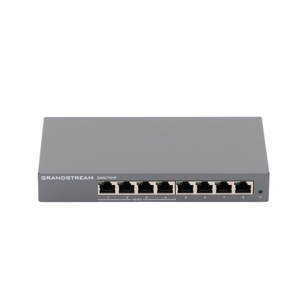 Switch PoE+ Gigabit No Administrable / 8 puertos 10/100/1000 Mbps / 4 puertos PoE+ /  hasta 60W