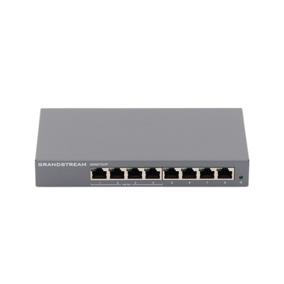 Switch PoE+ Gigabit No Administrable / 8 puertos 10/100/1000 Mbps / 4 puertos PoE+ /  hasta 60W