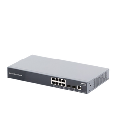 Switch Gigabit Administrable / 8 puertos 10/100/1000 Mbps + 2 Puertos SFP Uplink / Compatible con GWN Cloud.