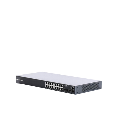 Switch Gigabit PoE+ Administrable / 16 puertos 10/100/1000 Mbps + 4 Puertos SFP Uplink / Hasta 240W / Compatible con GWN Cloud.