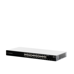 Switch Gigabit PoE+ Administrable / 24 puertos 10/100/1000 Mbps + 4 Puertos SFP Uplink / Hasta 360W / Compatible con GWN Cloud.