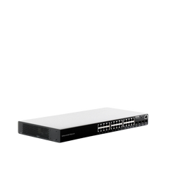 Switch PoE+ Administrable / 24 Puertos 10/100/1000 Mbps + 4 SFP / 360W PoE Total / Switching 56 Gbps / Cloud GWN Sin Costo / Montable en Rack