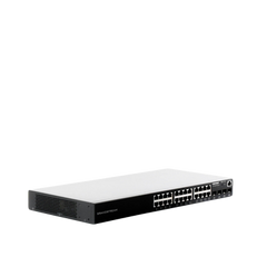 Switch Gigabit PoE+ Administrable / 24 puertos 10/100/1000 Mbps + 4 Puertos SFP Uplink / Hasta 360W / Compatible con GWN Cloud.