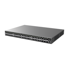 Switch Gigabit  Administrable / 48 puertos 10/100/1000 Mbps + 6 Puertos SFP+ / Compatible con GWN Cloud.