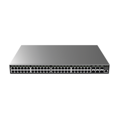 Switch Gigabit  Administrable / 48 puertos 10/100/1000 Mbps + 6 Puertos SFP+ / Compatible con GWN Cloud.