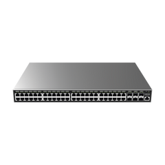 Switch Gigabit  Administrable / 48 puertos 10/100/1000 Mbps + 6 Puertos SFP+ / Compatible con GWN Cloud.