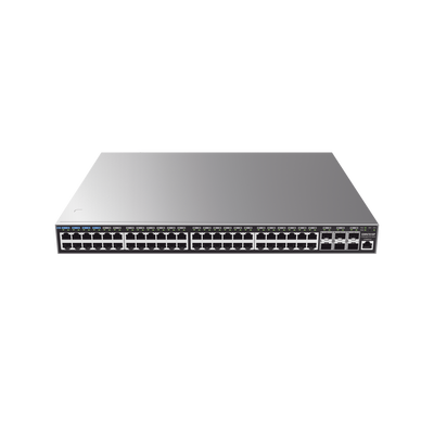 Switch Capa 3 PoE+ Administrable / 48 puertos 10/100/1000 Mbps + 6 Puertos SFP+ de 10 Gigabits / Hasta 740W / Compatible con GWN Cloud.