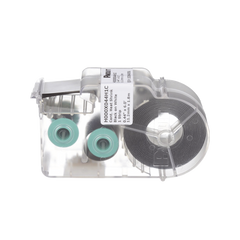 Casete de Etiquetas de Poliolefina de Cinta Continua, Tubo Termocontráctil, 11.2 mm de Ancho, 2.4 Metros (7.87 Pies) de Largo, Para Cables de 2 a 6.4 mm (16-10 AWG) de Diámetro, Color Blanco