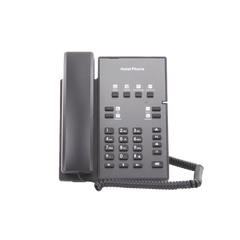 Teléfono IP para Hotelería, profesional con 8 teclas programables para servicio rápido, plantilla personalizable con PoE