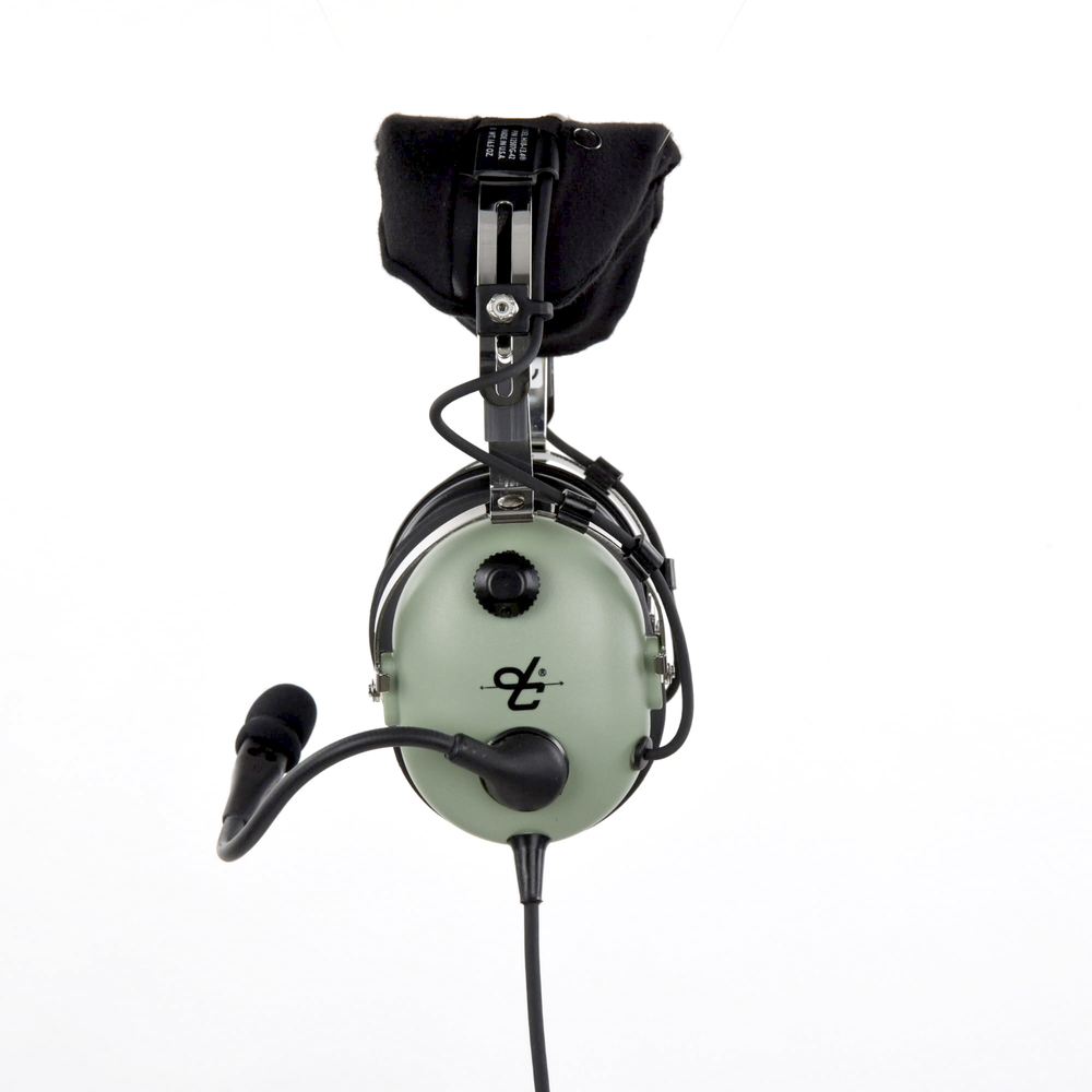 Auriculares de ala fija con atenuación de ruido pasivo para aviación general