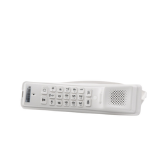 Teléfono IP profesional para Hotelería, montaje en pared,  teclado numérico estándar, conferencia de 3 vías, Opus y PoE.