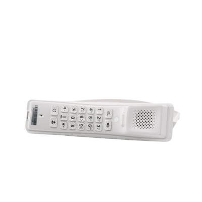Teléfono IP profesional para Hotelería, montaje en pared,  teclado numérico estándar, conferencia de 3 vías, Opus y PoE.