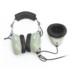 Auriculares estilo Muff-Mic para operaciones de mantenimiento y rampas en aeropuertos