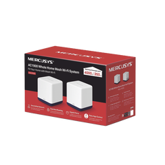KIT de Sistema Inalámbrico H50G Mesh / Doble banda 2.4GHz y 5GHz AC 1900Mbps / 3 Puertos 10/100/1000 Mbps / Control vía App / Roaming Continuo