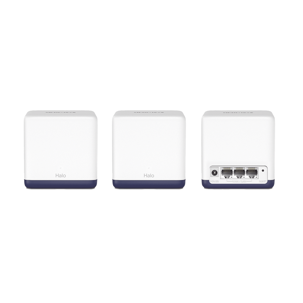 KIT de Sistema Inalámbrico H50G Mesh / Doble banda 2.4GHz y 5GHz AC 1900Mbps / 3 Puertos 10/100/1000 Mbps / Control vía App / Roaming Continuo