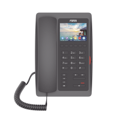 (H5W Color Negro)Teléfono IP WiFi para Hotelería, profesional de gama alta con pantalla LCD de 3.5 pulgadas a color, 6 teclas programables para servicio rápido (Hotline) PoE