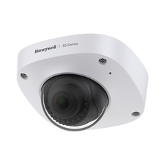 Mini Domo IP 5 Megapixel / Lente 2.8 mm / 30 mts IR / Ultra Baja Iluminación / NDAA / ONVIF /  IP67 / IK10 / IA (Filtro de Humanos y Vehiculos) / Merodeo / Conteo de Personas / PoE / Audio y Alarmas I/O / Serie 35 / Honeywell Security