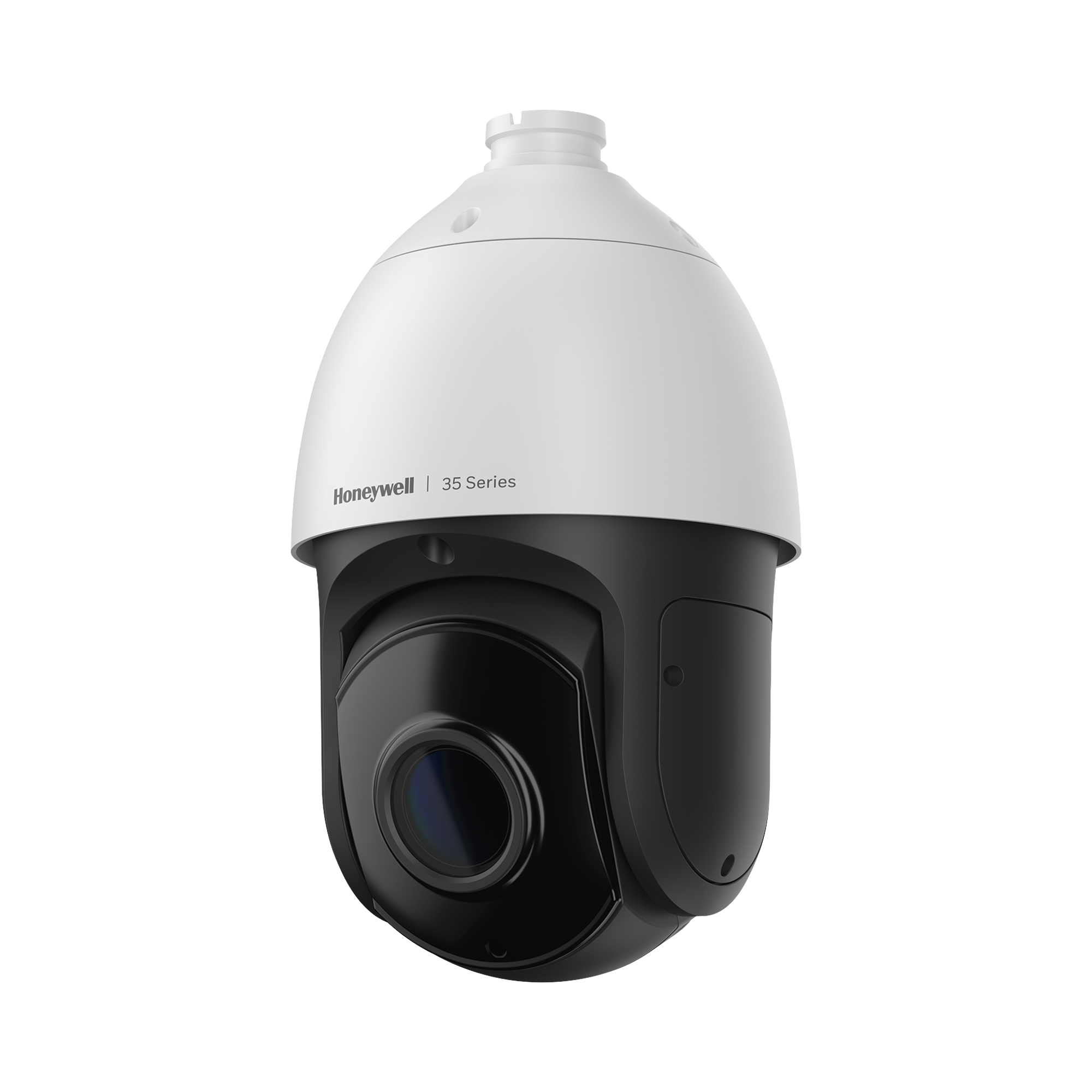 PTZ IP 5 Megapixel / 30X Zoom / 150 mts IR /  Ultra Baja Iluminación /  H.265 / IA (Filtro de Humanos y Vehiculos) / Merodeo / PoE+ / Exterior IP67 / IK10 / ONVIF / NDAA / Serie 35 / 256 GB microSD / Audio I/O / Alarma I/O / Honeywell Security