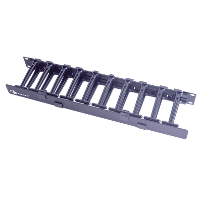 Organizador de Cable Horizontal RouteIT, Sencillo, Para Rack de 19in, 4in de profundidad, 1UR