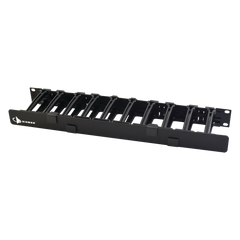Organizador de Cable Horizontal RouteIT, Sencillo, Para Rack de 19in, 4in de profundidad, 1UR