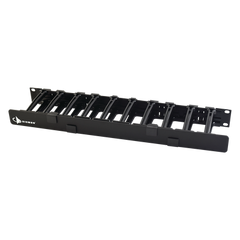 Organizador de Cable Horizontal RouteIT, Sencillo, Para Rack de 19in, 4in de profundidad, 1UR