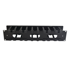 Organizador de Cable Horizontal RouteIT, Sencillo, Para Rack de 19in, 4in de profundidad, 2UR
