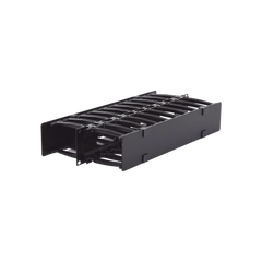Organizador de Cable Horizontal RouteIT, Doble, Para Rack de 19in, 4in de profundidad, 2UR