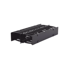 Organizador de Cable Horizontal RouteIT, Doble, Para Rack de 19in, 4in de profundidad, 2UR