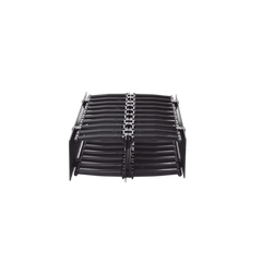 Organizador de Cable Horizontal RouteIT, Doble, Para Rack de 19in, 4in de profundidad, 2UR