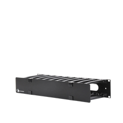 Organizador de Cable Horizontal RouteIT, Sencillo, Para Rack de 19in, 6in de profundidad, 2UR