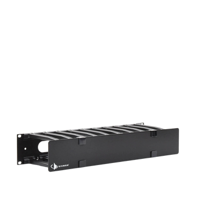Organizador de Cable Horizontal RouteIT, Sencillo, Para Rack de 19in, 6in de profundidad, 2UR