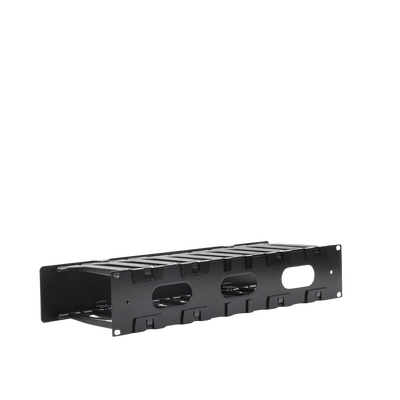Organizador de Cable Horizontal RouteIT, Sencillo, Para Rack de 19in, 6in de profundidad, 2UR