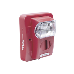 Sirena Estrobo, 12 Vcd, Multi-Candela 15 hasta 110 cd, Montaje En Pared, Color Rojo, Serie HEC3 (0500-05980) Hochiki