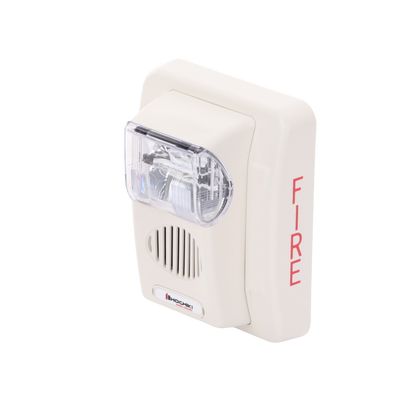 Sirena Estrobo, 24 Vcd, Multi-Candela 15 hasta 110 cd, Montaje En Pared, Color Blanco, Serie HEC3 (0500-06030)