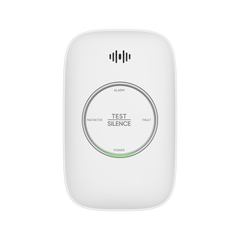 (HikFire) Detector de Gas Natural Metano (CH4) / Alarma Temprana / Salida para cierre de Válvula y/o  activación de Ventilador / Protección IP30 / Alarma de 70dB a 115dB a 1 metro de distancia