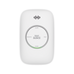 (HikFire) Detector de Gas Natural Metano (CH4) / Alarma Temprana / Salida para cierre de Válvula y/o  activación de Ventilador / Protección IP30 / Alarma de 70dB a 115dB a 1 metro de distancia