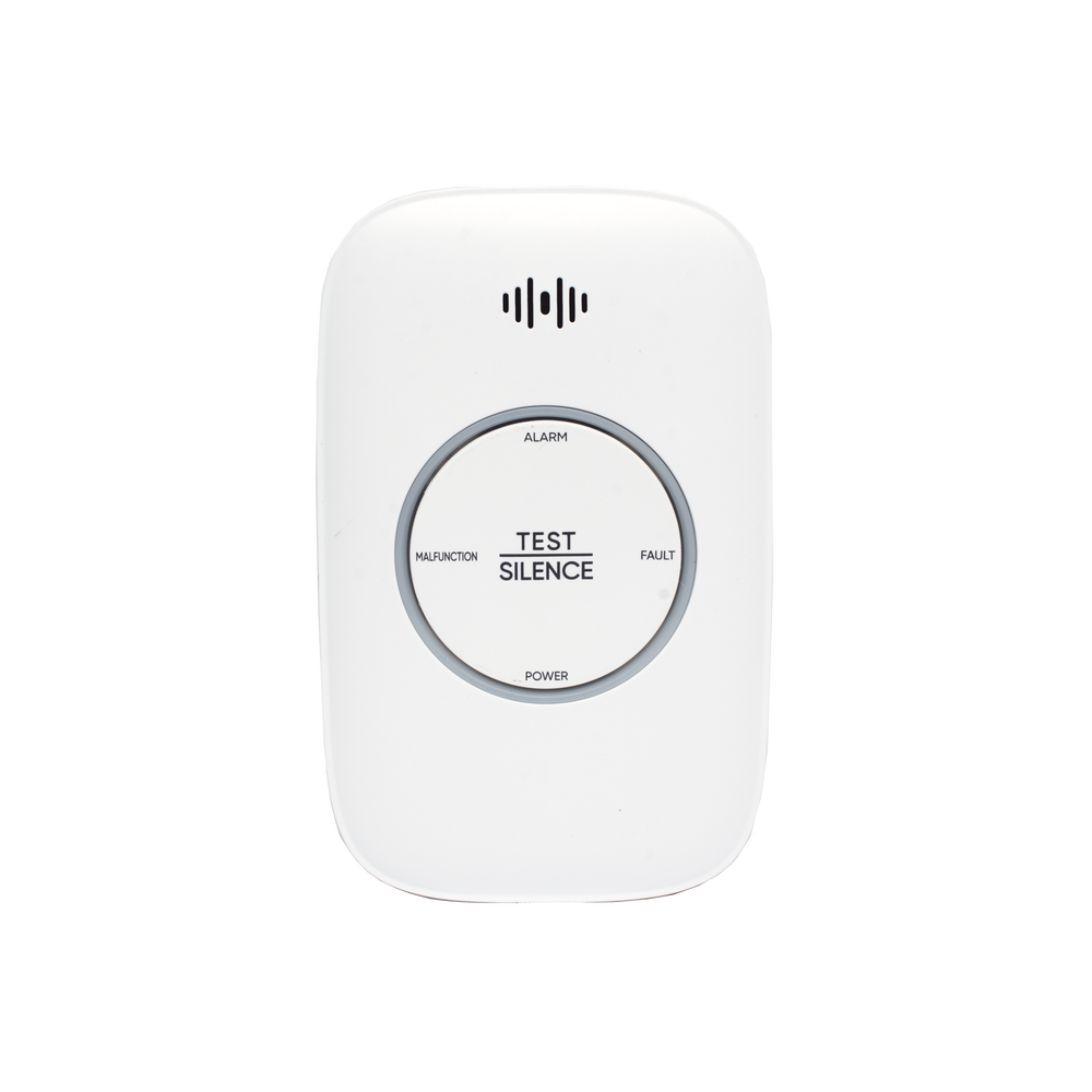 (HikFire)  Detector de Gas LP Propano C3H8 / Alarma Temprana / Salida para cierre de Válvula y/o  activación de Ventilador / Protección IP30 / Alarma de 70dB a 115dB a 1 metro de distancia