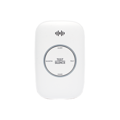 (HikFire)  Detector de Gas LP Propano C3H8 / Alarma Temprana / Salida para cierre de Válvula y/o  activación de Ventilador / Protección IP30 / Alarma de 70dB a 115dB a 1 metro de distancia