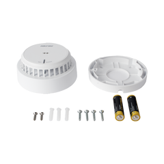 (HikFire) Detector de Humo Óptico Hikvision / Tecnología Avanzada de Detección de Incendios / Alarma Temprana y Fiabilidad Certificada / Soporta Salida de Alarma