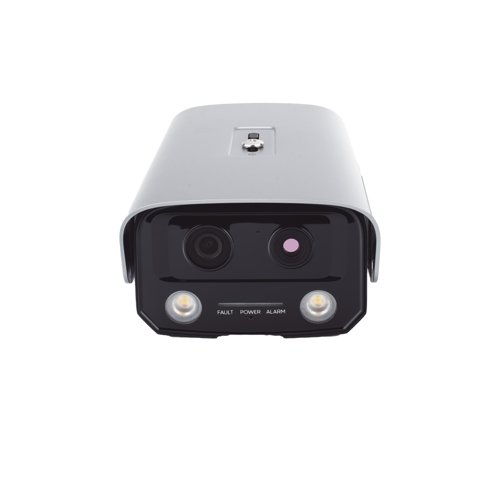 (HikFire) Cámara IP de Detección Térmica de Incendios / Detección de Llamas y Temperaturas Anormales / 4 Megapíxel (Lente Óptico) + 1 Megapíxel (Lente Térmico) / Compatible con Hik-Connect