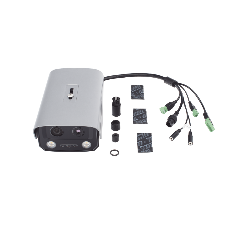 (HikFire) Cámara IP de Detección Térmica de Incendios / Detección de Llamas y Temperaturas Anormales / 4 Megapíxel (Lente Óptico) + 1 Megapíxel (Lente Térmico) / Compatible con Hik-Connect