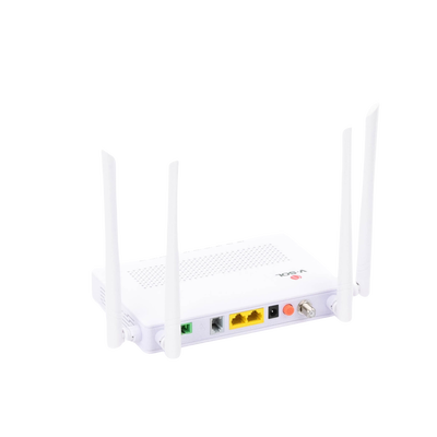 ONU Dual GPON/EPON con Wi-Fi AC de doble banda, 1 puerto SC/APC + 2 puertos LAN Gigabit + 1 puerto FXS + 1 Puerto CATV
