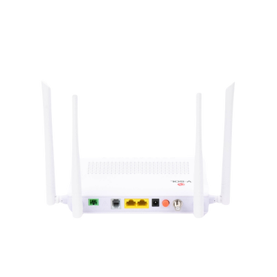 ONU Dual GPON/EPON con Wi-Fi AC de doble banda, 1 puerto SC/APC + 2 puertos LAN Gigabit + 1 puerto FXS + 1 Puerto CATV