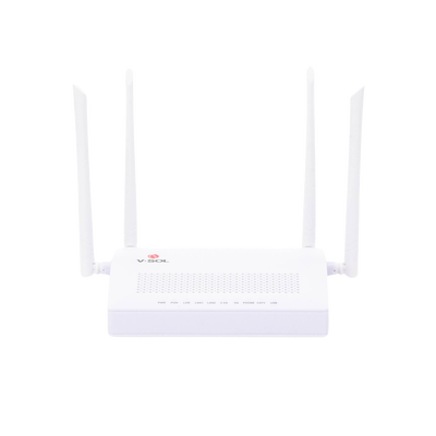 ONU Dual GPON/EPON con Wi-Fi AC de doble banda, 1 puerto SC/APC + 2 puertos LAN Gigabit + 1 puerto FXS + 1 Puerto CATV