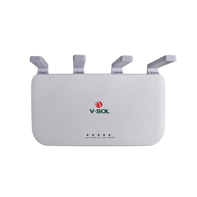 ONU DualMode EPON/GPON / Wi-Fi 6 / 1 Puerto FXS / 4 Puertos Gigabit / 1 Puerto USB / 1 Puerto SC/UPC