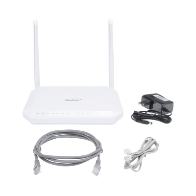 ONU GPON WiFi 2.4/5 GHz, Compatible con OLT´s de Terceros, MIMO 2x2, 4 puertos Gigabit + 1 POTS + USB, conector SC/UPC, (Gestión WAN desde la Interfaz de la ONU)