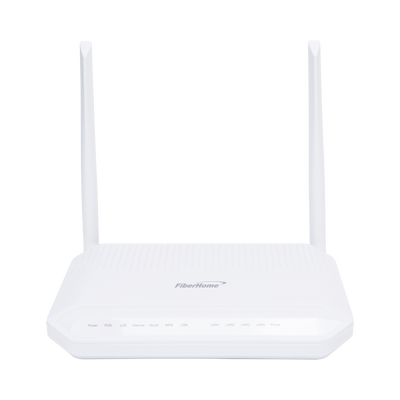 ONU GPON WiFi 2.4/5 GHz, Compatible con OLT´s de Terceros, MIMO 2x2, 4 puertos Gigabit + 1 POTS + USB, conector SC/UPC, (Gestión WAN desde la Interfaz de la ONU)